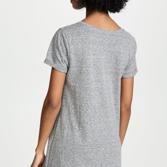 Z Supply Gray Knotted T-Shirt Dress - Picture 2 of 4